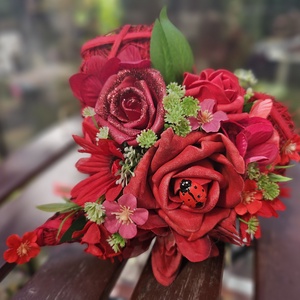 Ballagási vagy anyák napi csokor  - otthon & életmód - virágdekoráció - virágok - virágcsokor - Meska.hu