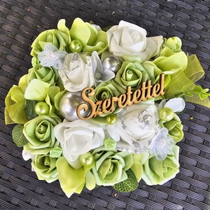 Szülőköszöntő virágbox szett - esküvő - emlék & ajándék - szülőköszöntő ajándék - Meska.hu