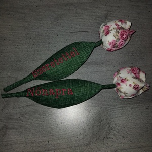textil tulipán - otthon & életmód - dekoráció - asztal és polc dekoráció - asztaldísz - Meska.hu