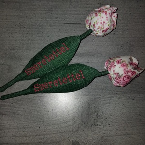 textil tulipán - otthon & életmód - dekoráció - asztal és polc dekoráció - asztaldísz - Meska.hu