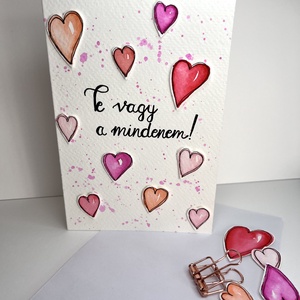 Valentin napi képeslap  - otthon & életmód - papír, írószer - Meska.hu