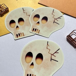 Koponya - sötétben világító matrica - otthon & életmód - dekoráció - halloween - halloweeni dekoráció - Meska.hu Koponya - sötétben világító matrica - otthon & életmód - dekoráció - halloween - halloweeni dekoráció - Meska.hu