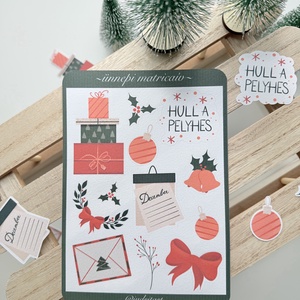 Ünnepi matricaív , Otthon & Életmód, Papír, írószer, Matrica, matrica csomag, Fotó, grafika, rajz, illusztráció, MESKA