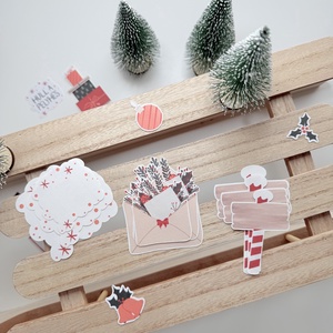 Ajándékcsomagoló matricák - karácsony - karácsonyi ajándékozás - karácsonyi ajándékcsomagolás - Meska.hu