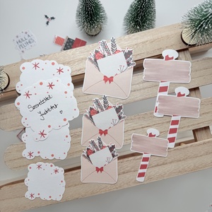 Ajándékcsomagoló matricák - karácsony - karácsonyi ajándékozás - karácsonyi ajándékcsomagolás - Meska.hu