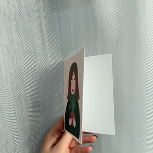 Olívia - képeslap - otthon & életmód - papír, írószer - ajándékozás kellékei - képeslap, üdvözlőlap - Meska.hu