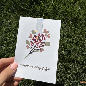 Őszi virág - mágneses könyvjelző  - könyv & zene - könyvjelző - Meska.hu