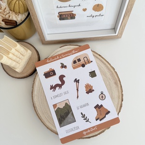 Kalandok a természetben - matricaív , Kellékek & szerszámok, Dekorációs kellékek, Matricaív, Fotó, grafika, rajz, illusztráció, MESKA