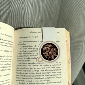 Gilmore girls kávé mágneses könyvjelző  - könyv & zene - könyvjelző - Meska.hu