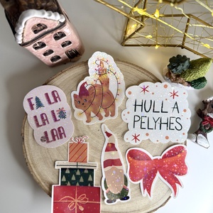 Ünnepi vinyl matrica, Otthon & Életmód, Papír, írószer, Matrica, matrica csomag, Fotó, grafika, rajz, illusztráció, MESKA