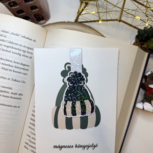 Téli sapka - mágneses könyvjelző  - könyv & zene - könyvjelző - Meska.hu