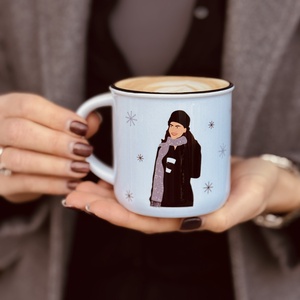 I smell snow - kerámia bögre  - otthon & életmód - konyhafelszerelés, tálalás - tálalás - bögre & csésze - Meska.hu