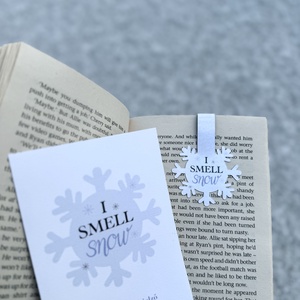 I smell snow - mágneses könyvjelző , Könyv & Zene, Könyvjelző, Fotó, grafika, rajz, illusztráció, MESKA