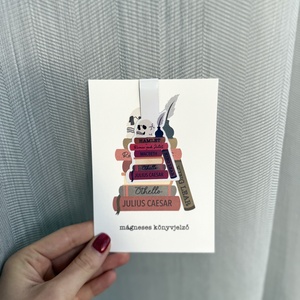 Shakespeare - mágneses könyvjelző  - könyv & zene - könyvjelző - Meska.hu