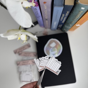 Könyvnapló - hónap matricák - otthon & életmód - papír, írószer - matrica, matrica csomag - Meska.hu