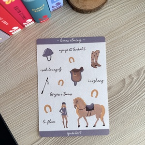 Lovas élmény - matricaív  - kellékek & szerszámok - dekorációs kellékek - matricaív - Meska.hu