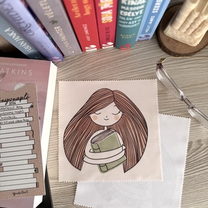 Könyvnapló - szemüvegtörlő kendő  - táska & tok - pénztárca & más tok - szemüvegtok - Meska.hu