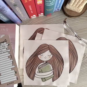 Könyvnapló - szemüvegtörlő kendő  - táska & tok - pénztárca & más tok - szemüvegtok - Meska.hu