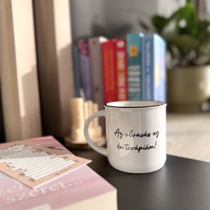 Könyvnapló - kerámia bögre  - otthon & életmód - konyhafelszerelés, tálalás - tálalás - bögre & csésze - Meska.hu