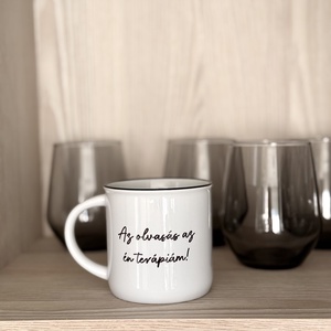 Könyvnapló - kerámia bögre  - otthon & életmód - konyhafelszerelés, tálalás - tálalás - bögre & csésze - Meska.hu