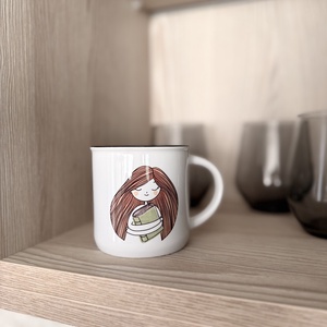 Könyvnapló - kerámia bögre  - Meska.hu