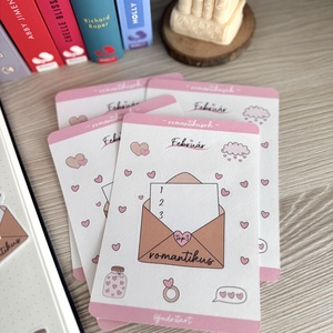 Könyvnapló - romantikusok matricaív  - kellékek & szerszámok - dekorációs kellékek - matricaív - Meska.hu