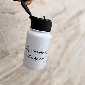 Könyvnapló - rozsdamentes acél kulacs  - otthon & életmód - konyhafelszerelés, tálalás - italos kellékek - kulacsok - Meska.hu