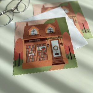 Tavaszi könyvesbolt - szemüvegtörlő kendő , Táska & Tok, Pénztárca & Más tok, Szemüvegtok, Fotó, grafika, rajz, illusztráció, MESKA