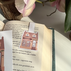Tavaszi könyvesbolt - mágneses könyvjelző , Könyv & Zene, Könyvjelző, Fotó, grafika, rajz, illusztráció, MESKA