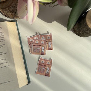 Tavaszi könyvesbolt - vinyl matrica  - otthon & életmód - papír, írószer - matrica, matrica csomag - Meska.hu