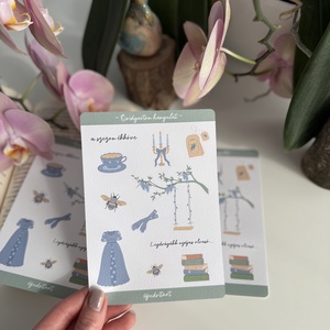 Bridgerton hangulat - papír matricaív, Otthon & Életmód, Papír, írószer, Matrica, matrica csomag, Fotó, grafika, rajz, illusztráció, MESKA