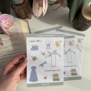 Bridgerton hangulat - átlátszó matricaív, Otthon & Életmód, Papír, írószer, Matrica, matrica csomag, Fotó, grafika, rajz, illusztráció, MESKA