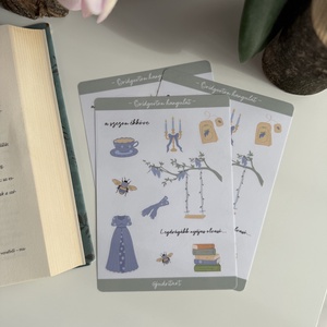 Bridgerton hangulat - átlátszó matricaív - otthon & életmód - papír, írószer - matrica, matrica csomag - Meska.hu