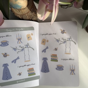 Bridgerton hangulat - átlátszó matricaív - otthon & életmód - papír, írószer - matrica, matrica csomag - Meska.hu