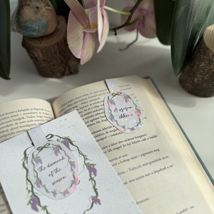 Bridgerton hangulat - mágneses könyvjelző  - könyv & zene - könyvjelző - Meska.hu