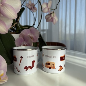 Kalandok a természetben - fém bögre  - otthon & életmód - konyhafelszerelés, tálalás - tálalás - bögre & csésze - Meska.hu