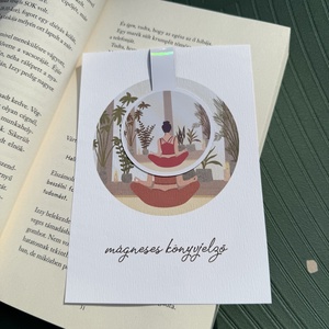 Jóga - mágneses könyvjelző  - könyv & zene - könyvjelző - Meska.hu