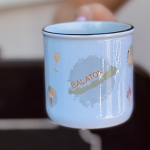 Nekem a Balaton - kerámia bögre  - Meska.hu