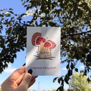 Erdei séta - gomba mágneses könyvjelző , Könyv & Zene, Könyvjelző, Fotó, grafika, rajz, illusztráció, MESKA