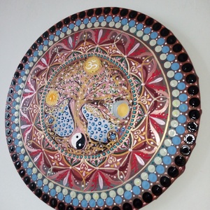 Életfa Mandala  - művészet - festmény - akril - Meska.hu