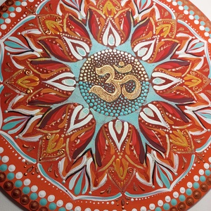 OM Mandala, Művészet, Festmény, Akril, Festészet, MESKA