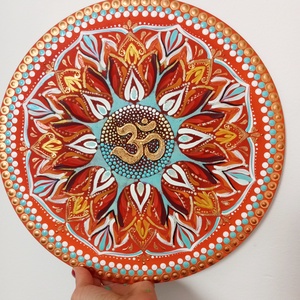 OM Mandala - művészet - festmény - akril - Meska.hu