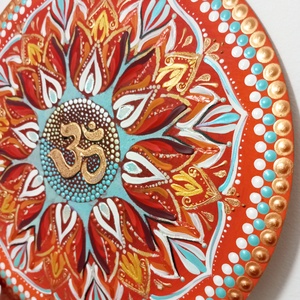 OM Mandala - művészet - festmény - akril - Meska.hu