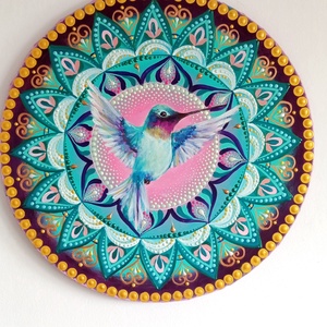 Szárnyalj szabadon Mandala, Művészet, Festmény, Akril, Festészet, MESKA