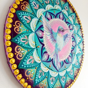 Szárnyalj szabadon Mandala - művészet - festmény - akril - Meska.hu