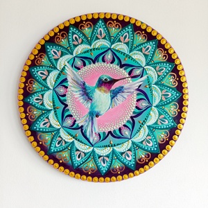 Szárnyalj szabadon Mandala - művészet - festmény - akril - Meska.hu