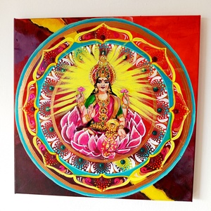 Lakshmi Mandala - művészet - festmény - akril - Meska.hu