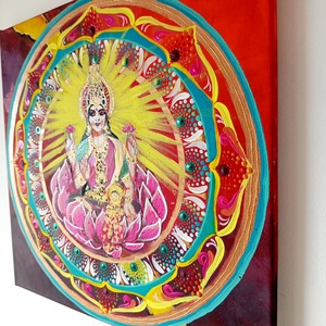 Lakshmi Mandala - művészet - festmény - akril - Meska.hu
