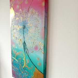 Pitypang varázs - művészet - festmény - akril - Meska.hu