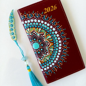 Mahagóni zsebnaptár  - Meska.hu